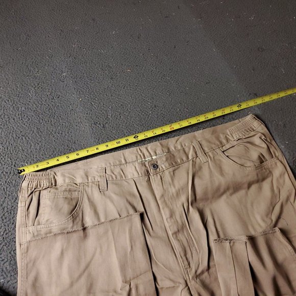 Boulder Creek Trading Cargo Pants Big Tall Mens Size 50 38L Cream Beige Chino Kh - Picture 4 of 7